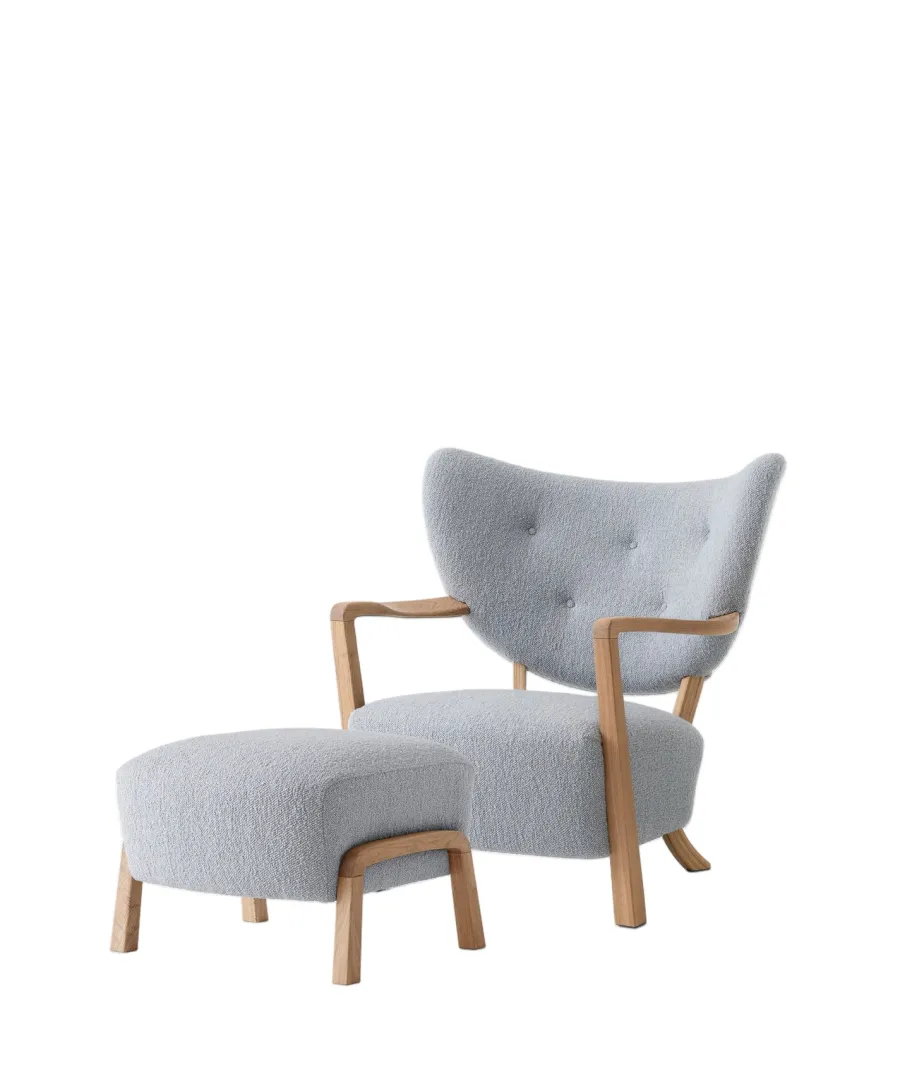 Wulff lænestol inkl. skammel, - Hallingdal 376 fra<&Tradition Clearance