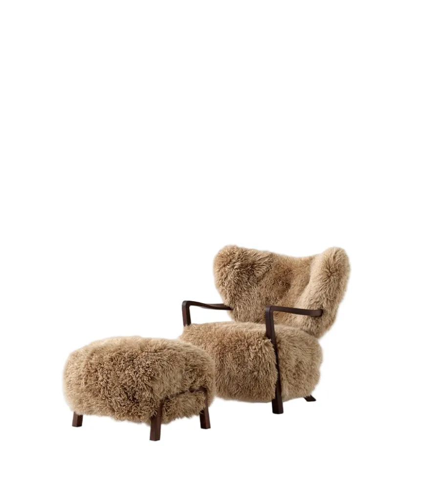 Wulff lænestol inkl. skammel, - Hallingdal 376 fra<&Tradition Clearance