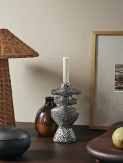 Yara Candle Holder Large, brown spot fra<Ferm Living Outlet