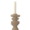 Yara Candle Holder Large, dark sand fra<Ferm Living Online