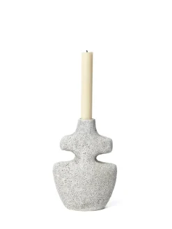 Yara Candle Holder Medium, grey pumice fra<Ferm Living