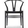 Y-stol CH24 Soft Anthracite Grey med sort flet af Hans J. Wegner<Carl Hansen & Søn Discount
