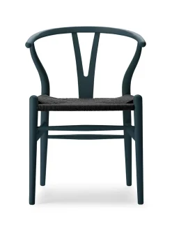 Y-stol CH24 Soft Anthracite Grey med sort flet af Hans J. Wegner<Carl Hansen & Søn Discount