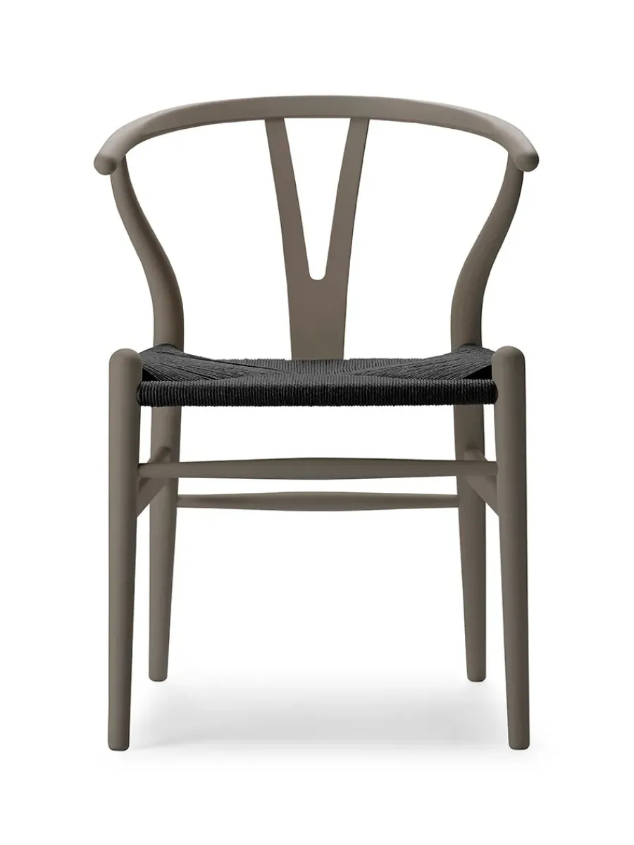 Y-stol CH24 Soft Anthracite Grey med sort flet af Hans J. Wegner<Carl Hansen & Søn Discount