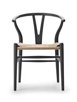 Y-stol CH24 Soft Black af Hans J. Wegner<Carl Hansen & Søn