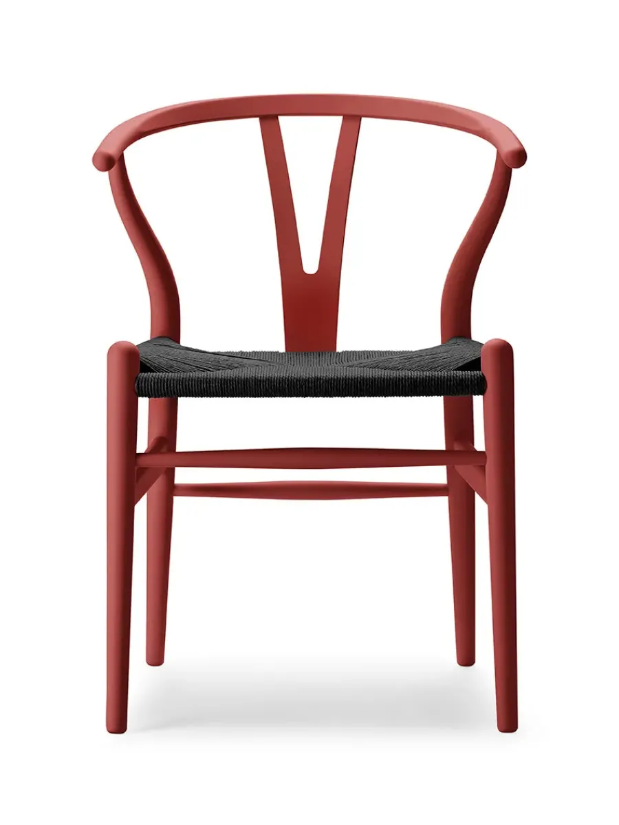 Y-stol CH24 Soft Black med sort flet af Hans J. Wegner<Carl Hansen & Søn Best