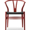 Y-stol CH24 Soft Falu med sort flet af Hans J. Wegner<Carl Hansen & Søn Hot