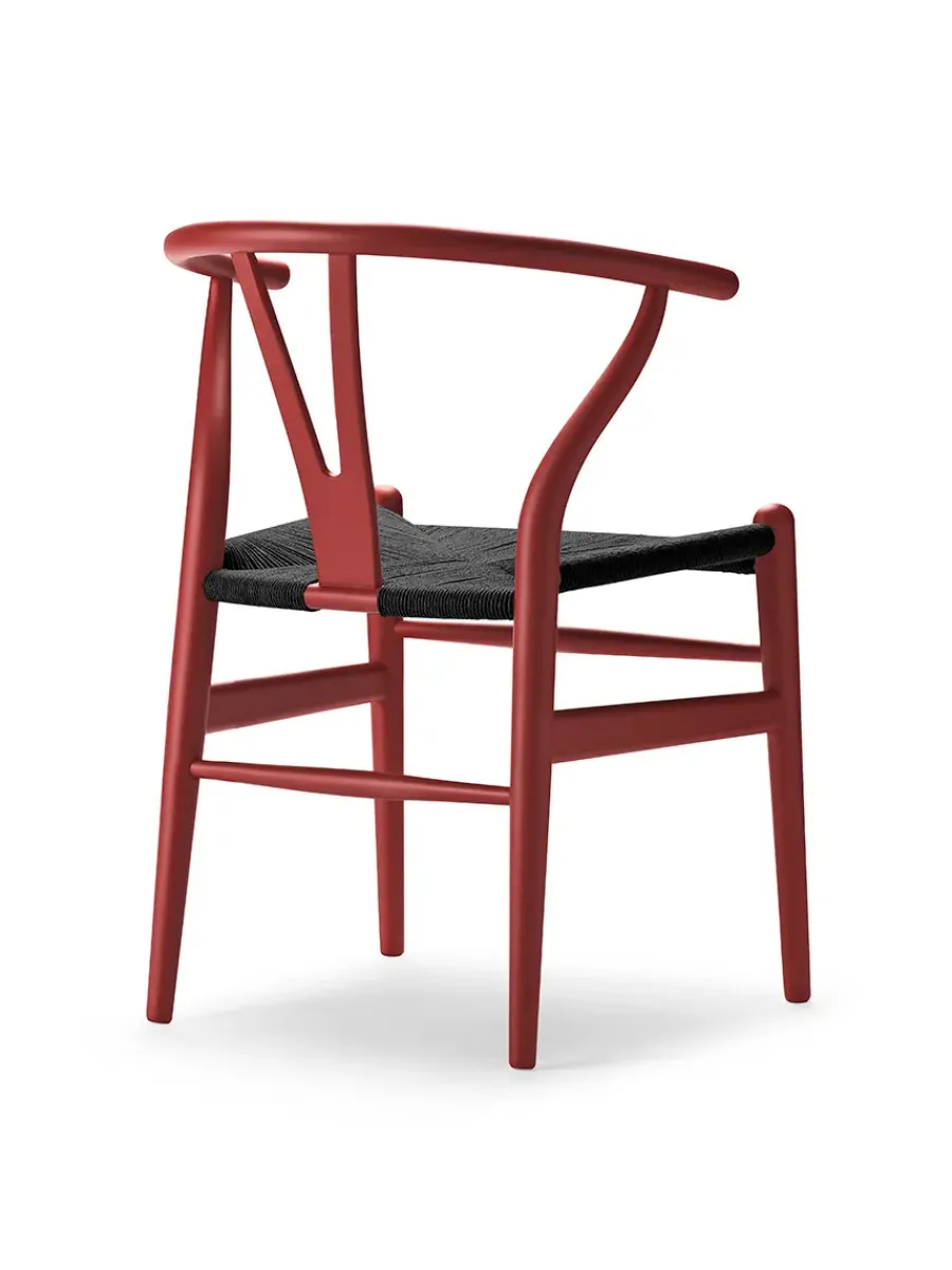 Y-stol CH24 Soft Falu med sort flet af Hans J. Wegner<Carl Hansen & Søn Hot