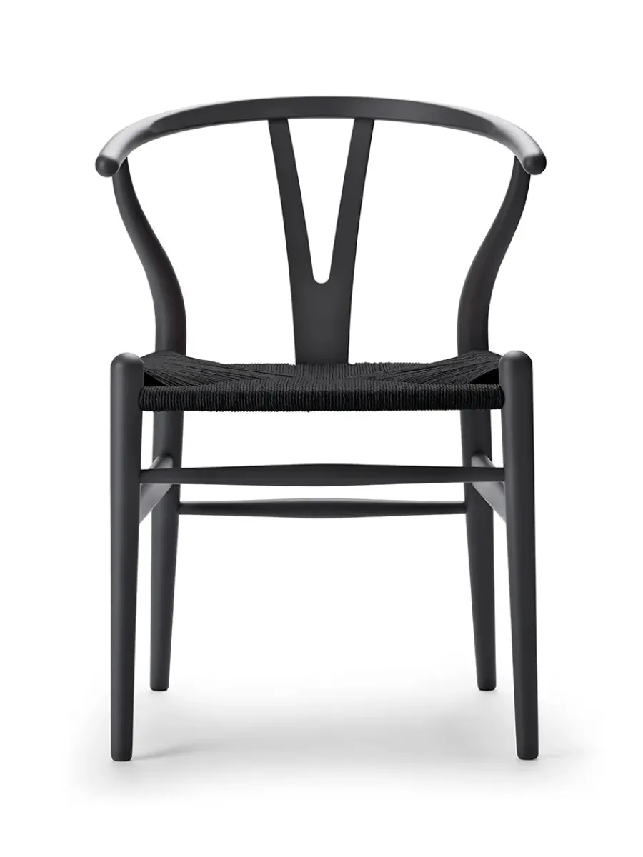 Y-stol CH24 Soft Falu med sort flet af Hans J. Wegner<Carl Hansen & Søn Hot