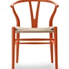 Y-stol CH24 Soft Orange Red af Hans J. Wegner<Carl Hansen & Søn