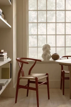 Y-stol CH24 Soft Orange Red af Hans J. Wegner<Carl Hansen & Søn