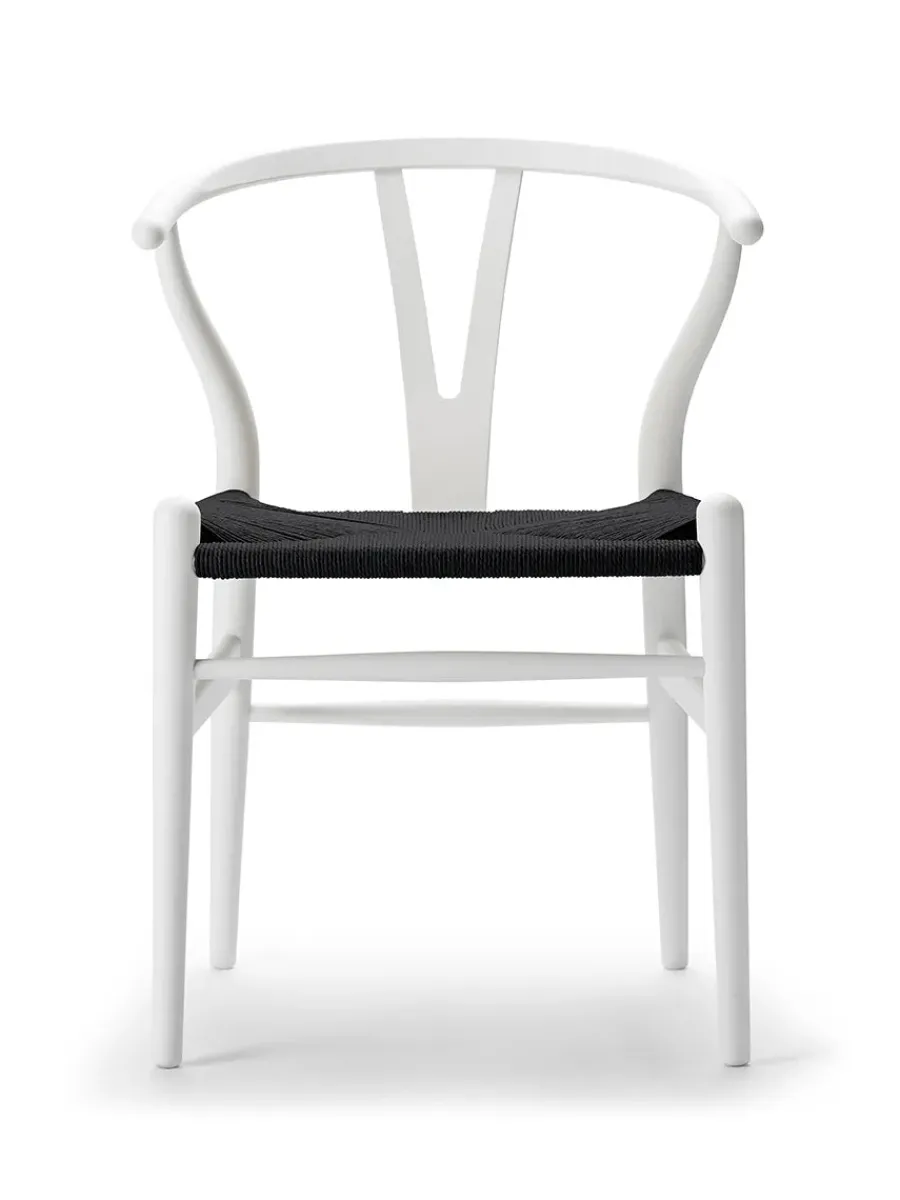 Y-stol CH24 Soft Silver Grey med sort flet af Hans J. Wegner<Carl Hansen & Søn Online