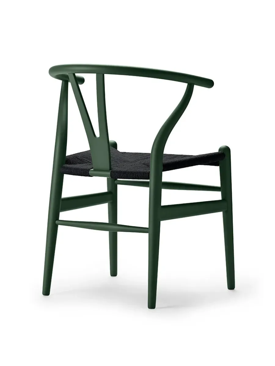 Y-stol CH24 Soft Slate med sort flet af Hans J. Wegner<Carl Hansen & Søn New
