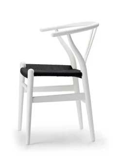 Y-stol CH24 Soft Slate med sort flet af Hans J. Wegner<Carl Hansen & Søn New