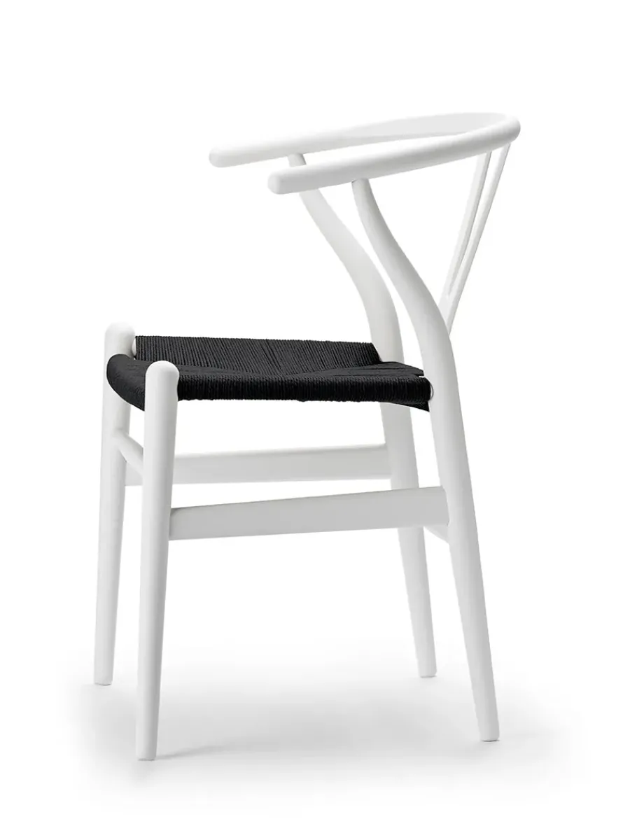 Y-stol CH24 Soft Slate med sort flet af Hans J. Wegner<Carl Hansen & Søn New