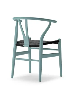 Y-stol CH24 Soft Slate med sort flet af Hans J. Wegner<Carl Hansen & Søn New