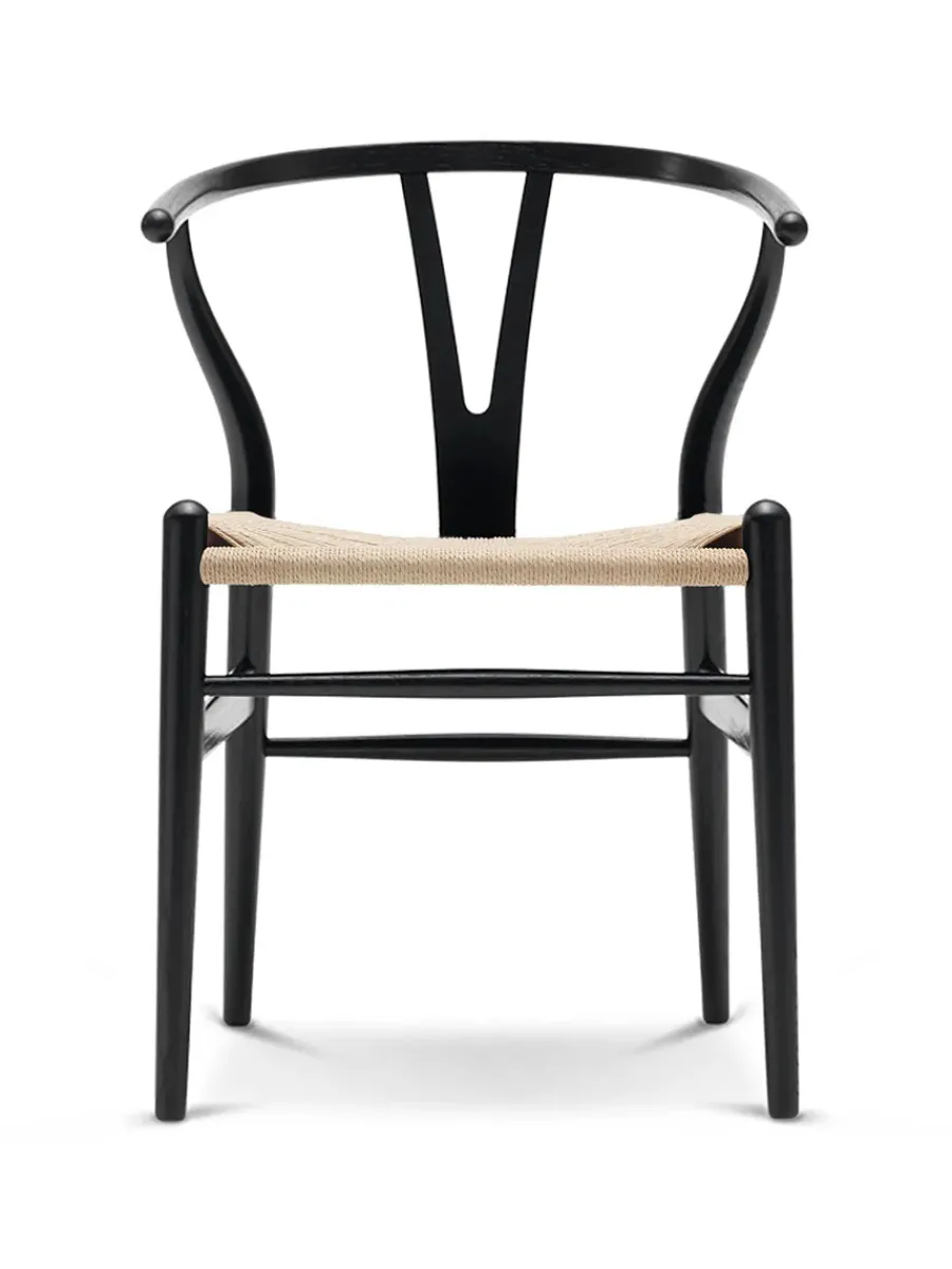 Y-stol CH24, sort ask af Hans J. Wegner<Carl Hansen & Søn Online