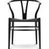 Y-stol CH24, sort ask med sort flet af Hans J. Wegner<Carl Hansen & Søn Discount
